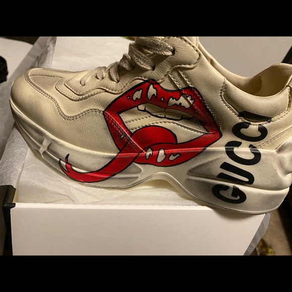 rhyton sneaker with mouth print price